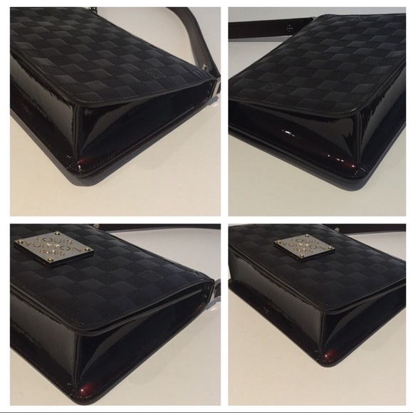 📌 SOLD 📌LOUIS VUITTON DAMIER BURGUNDY VERNIS BAG - Picture 3 of 8